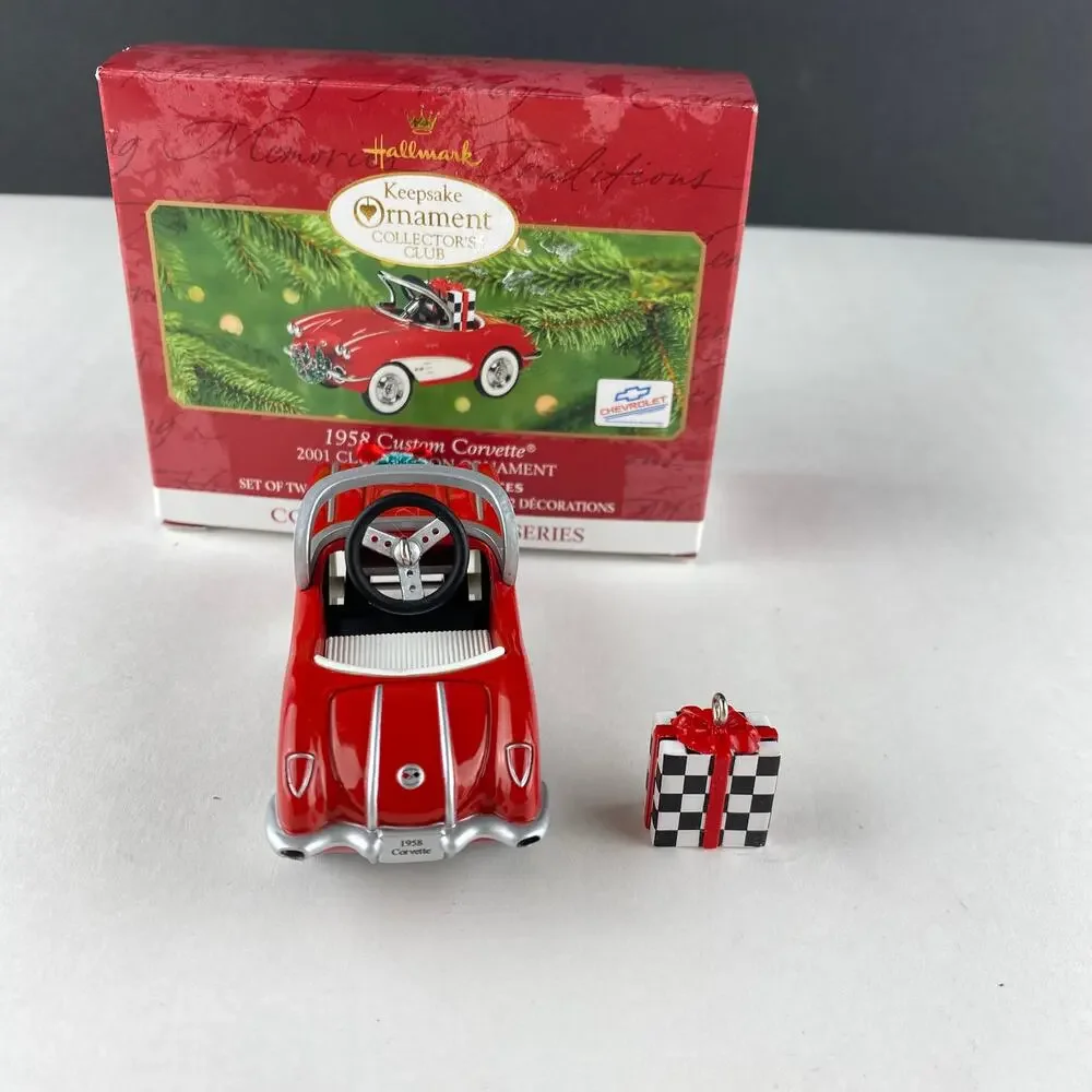 Vintage 2001 Hallmark 1958 Custom Corvette Club Edition Ornament